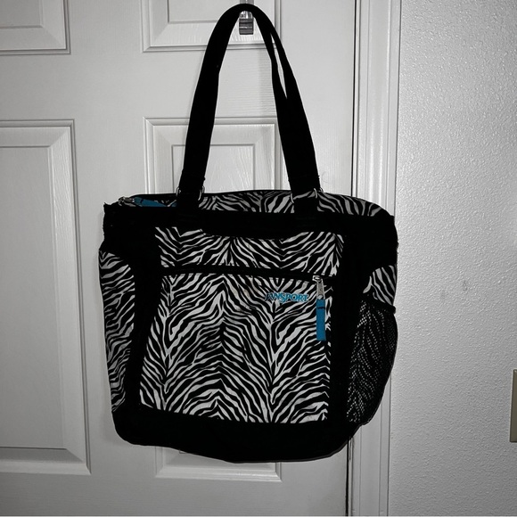 Jansport animal print computer tote bag  Padded school work - Picture 1 of 6